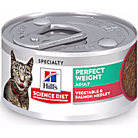 Hill's Science Diet Adult Perfect Weight Vegetable & Salmon Medley Canned Cat Food