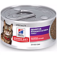 Hill's Science Diet Adult Sensitive Stomach & Sensitive Skin Salmon & Vegetable Entree Wet Cat Food