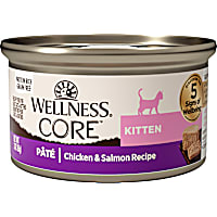 Wellness CORE Natural Grain Free Chicken & Salmon Pate Recipe Kitten Canned Wet Food