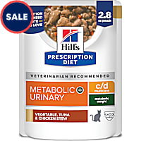 Hill's Prescription Diet c/d Multicare + Metabolic Feline Stew with Vegetable & Chicken Wet Cat Food