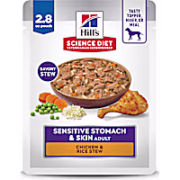 Hill's Science Diet Adult Sensitive Stomach & Sensitive Skin Chicken & Rice Stew Wet Dog Food