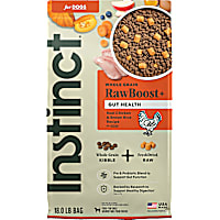Instinct Raw Boost Whole Grain Gut Health Recipe with Real Chicken Natural Dry Dog Food