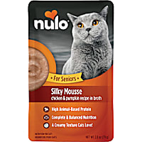 Nulo Silky Mousse Chicken & Pumpkin Recipe in Broth Nutrition for Senior Cats