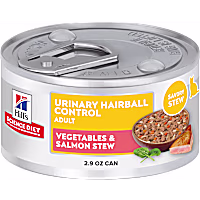 Hill's Science Diet Adult Urinary Hairball Control Vegetable & Salmon Stew Wet Cat Food
