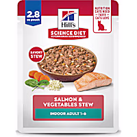 Hill's Science Diet Adult Indoor Salmon & Vegetables Stew Wet Cat Food