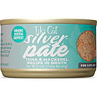 Tiki Cat Silver Tuna & Mackerel Recipe in Broth Pate Wet Cat Food