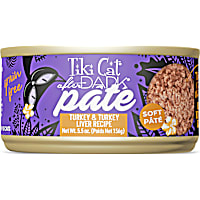 Tiki Cat After Dark Turkey & Turkey Liver Recipe Soft Pate Wet Cat Food