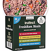 Instinct FreshRaw Meals Recipe Sampler Dog Food Variety Pack