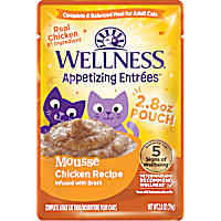 Wellness Appetizing Entrees Mousse Chicken Recipe Wet Cat Food