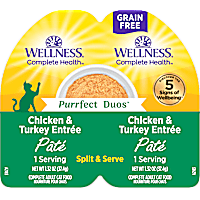 Wellness Complete Health Purrfect Duos Pate Chicken & Turkey Cat Food