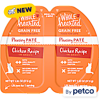 WholeHearted Grain-Free Chicken Recipe in Gravy Pate Cat Food Split Cups