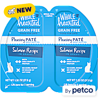 WholeHearted Grain-Free Salmon Recipe in Gravy PateCat Food Split Cups