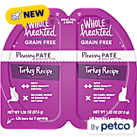 WholeHearted Grain-Free Turkey Recipe in Gravy Pate Cat Food Split Cups