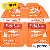 WholeHearted Grain-Free Chicken Recipe in Gravy Craveable Cuts Cat Food Split Cups