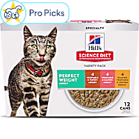 Hill's Science Diet Chicken, Turkey & Salmon Medleys Adult Perfect Weight Wet Cat Food Variety Pack
