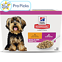 Hill's Science Diet Adult Small & Mini Chicken & Beef Entree Wet Dog Food Variety Pack