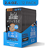 Tiki Cat Solutions Mineral Balance Mousse, Supports Urinary Health, Tuna & Salmon Recipe Cat Food