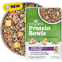 Wellness Protein Bowls, Adult Fresh Alternative Wholesome Grains Chicken, Potato & Peas Recipe Dog Food