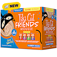Tiki Cat Friends Mousse Chicken Cat Food Variety Pack