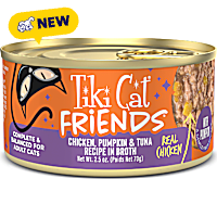 Tiki Cat Friends Chicken, Pumpkin & Tuna Cat Food