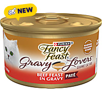 Purina Fancy Feast Gravy Lovers Beef Feast Pate in Wet Cat Food Gravy