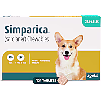 Simparica Chewable for Dogs 22.1-44 lbs.