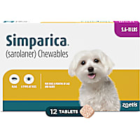 Simparica Chewable for Dogs 5.6-11 lbs.