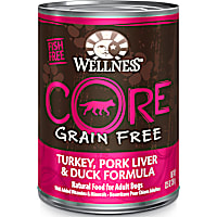 Wellness CORE Natural Grain Free Turkey, Pork Liver & Duck Recipe Wet Dog Food
