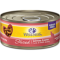 Wellness Complete Health Natural Grain Free Sliced Salmon Entree Wet Cat Food