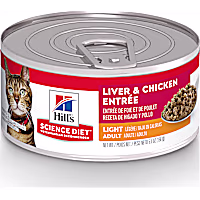 Hill's Science Diet Liver & Chicken Entree Adult Light Canned Cat Food