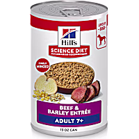 Hill's Science Diet Senior 7+ Beef & Barley Entree Canned Wet Dog Food