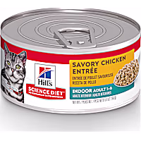 Hill's Science Diet Adult Indoor Savory Chicken Entree Canned Wet Cat Food