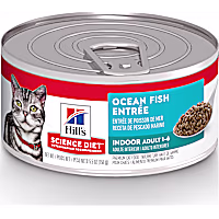 Hill's Science Diet Adult Indoor Ocean Fish Entree Canned Wet Cat Food