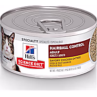 Hill's Science Diet Adult Hairball Control Savory Chicken Entree Canned Wet Cat Food