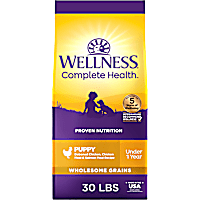Wellness Complete Health Natural Wholesome Grains, Chicken, Oatmeal, & Salmon Recipe Puppy Dry Dog Food