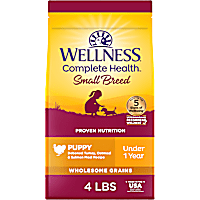Wellness Complete Health Turkey, Salmon & Oatmeal Natural Small Breed Dry Puppy Food