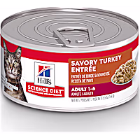 Hill's Science Diet Adult Savory Turkey Entree Canned Wet Cat Food