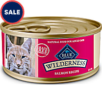 Blue Buffalo Wilderness Natural High-Protein Grain-Free Salmon Pate Wet Food for Adult Cats
