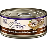 Wellness CORE Signature Selects Natural Grain Free Shredded Chicken & Turkey Wet Cat Food