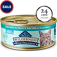Blue Buffalo Wilderness Meaty Morsels Chicken & Trout Wet Cat Food