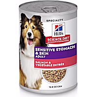 Hill's Science Diet Adult Sensitive Stomach & Sensitive Skin Salmon & Vegetable Entree Canned Wet Dog Food