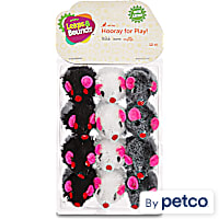 Leaps & Bounds Fuzzy Mice Cat Toys with Catnip
