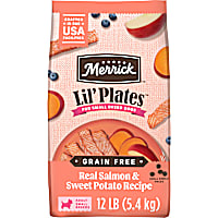 Merrick Lil' Plates Premium Grain Free Real Salmon and Sweet Potato Kibble Dry Dog Food for Small Dogs