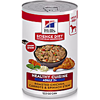 Hill's Science Diet Roasted Chicken, Carrots, & Spinach Stew Senior 7+ Healthy Cuisine Canned Dog Food
