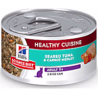 Hill's Science Diet Senior 11+ Healthy Cuisine Seared Tuna & Carrot Medley Canned Wet Cat Food