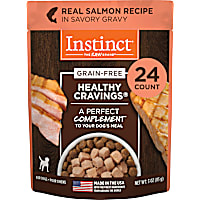 Instinct Healthy Cravings Grain Free Real Salmon Recipe Natural Wet Dog Food Topper