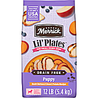 Merrick Lil Plates Premium Grain Free Real Chicken and Sweet Potato Kibble Dry Puppy Food