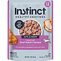 Instinct Healthy Cravings Grain Free Real Rabbit Recipe Natural Wet Cat Food Topper