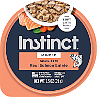 Instinct Grain Free Minced Recipe with Real Salmon Natural Wet Cat Food