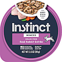 Instinct Grain Free Minced Recipe with Real Rabbit Natural Wet Cat Food